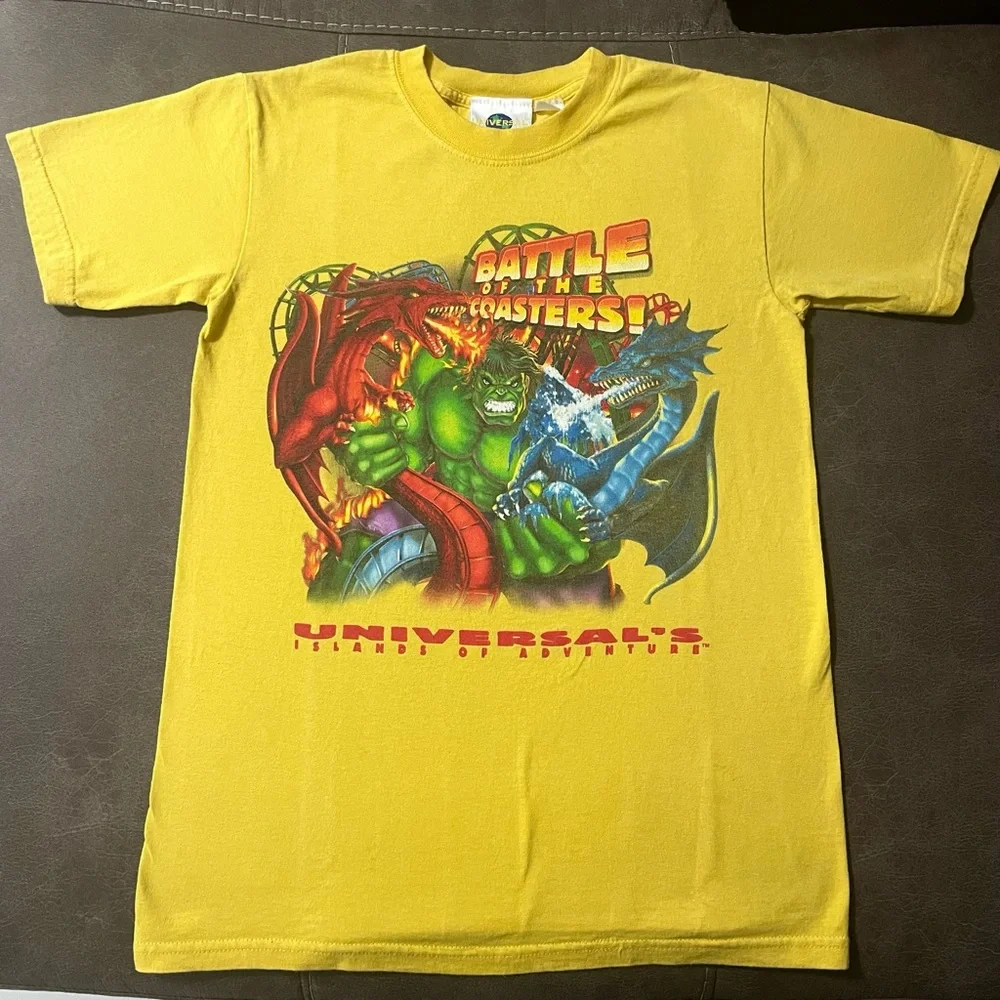 Vintage Universal Studios Battle Of The Coasters 2000s Superhero Hulk T-Shirt S
